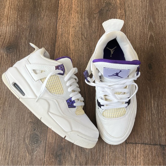 nike jordan 4 metallic purple